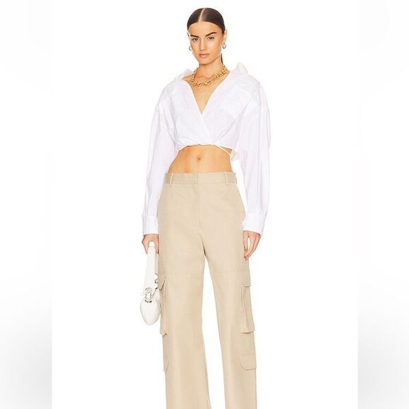 NWT A.L.C. white madison top in white size 2